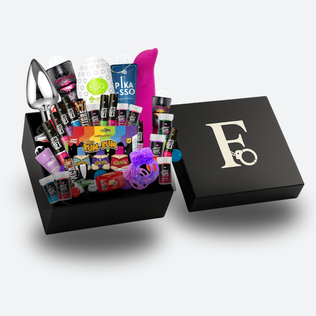 COMBO BOX DESEJO PROIBIDO - Kit Sex Shop Produtos Eróticos Mais Vendidos