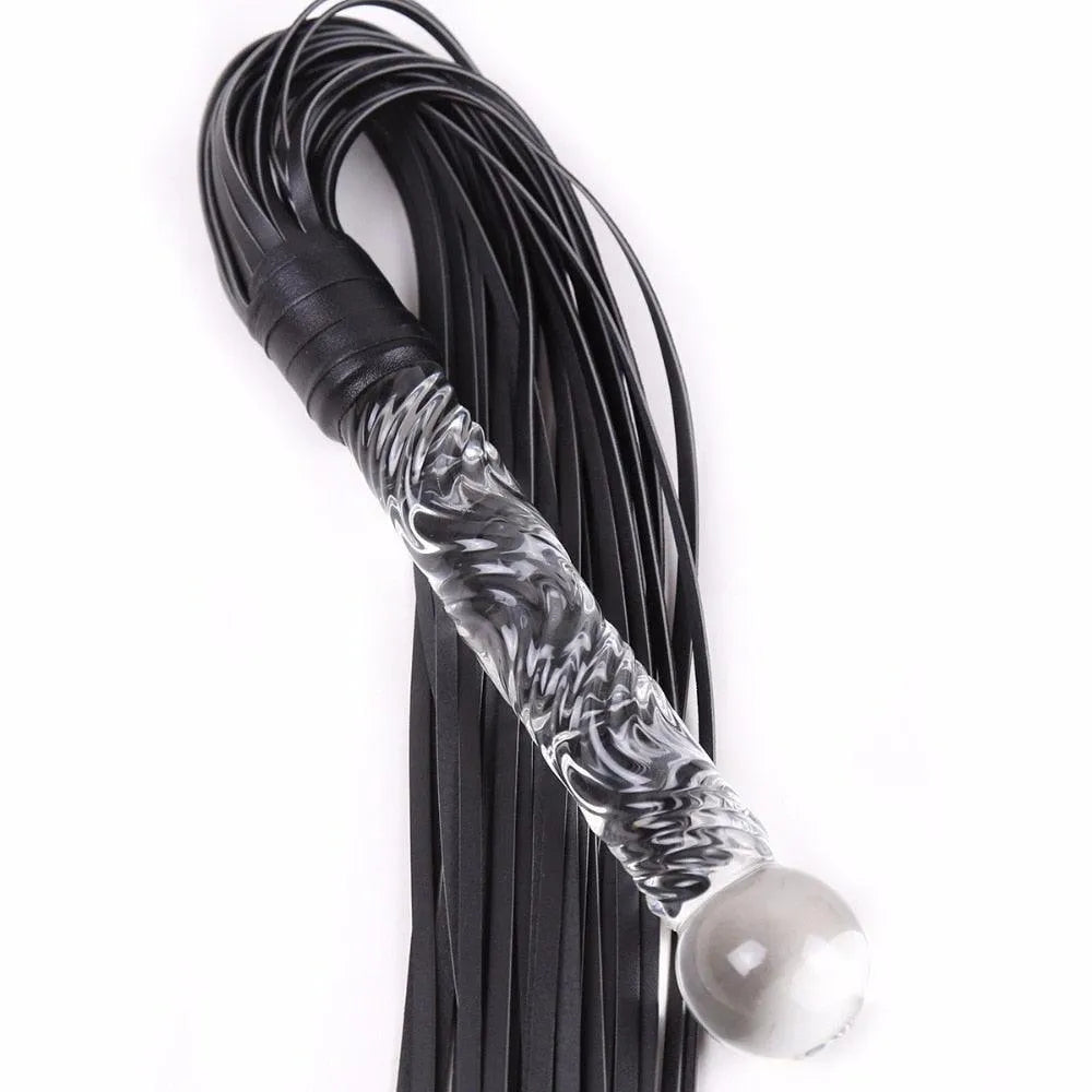 Plug Anal de Crystal com Chicote