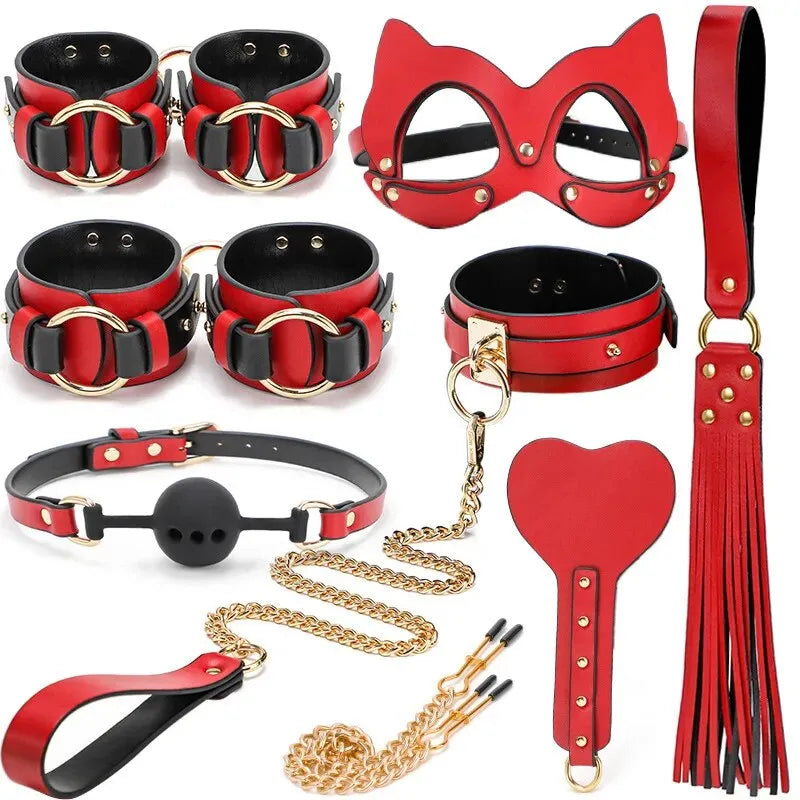 COMBO SADO - Kit BDSM Premium - 8 Peças