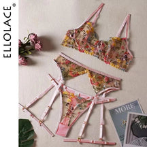 Conjuntinho Lingerie Sexy Estilo Florida & Transparente - Libertina Shop