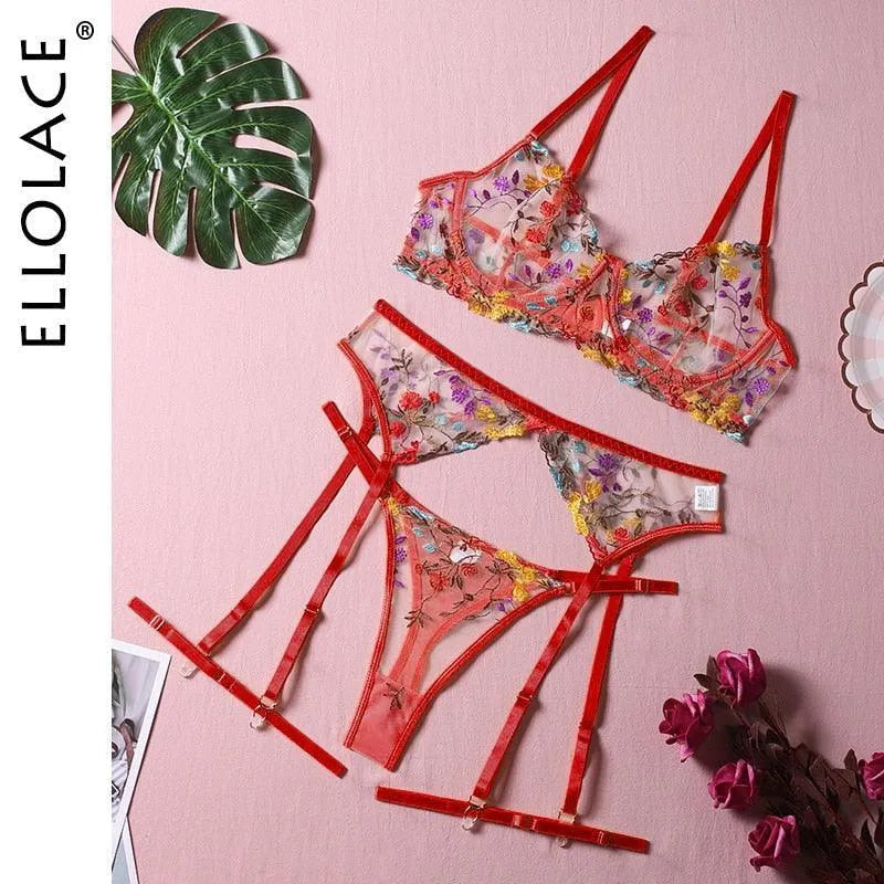 Conjuntinho Lingerie Sexy Estilo Florida & Transparente - Libertina Shop