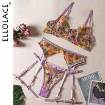 Conjuntinho Lingerie Sexy Estilo Florida & Transparente - Libertina Shop