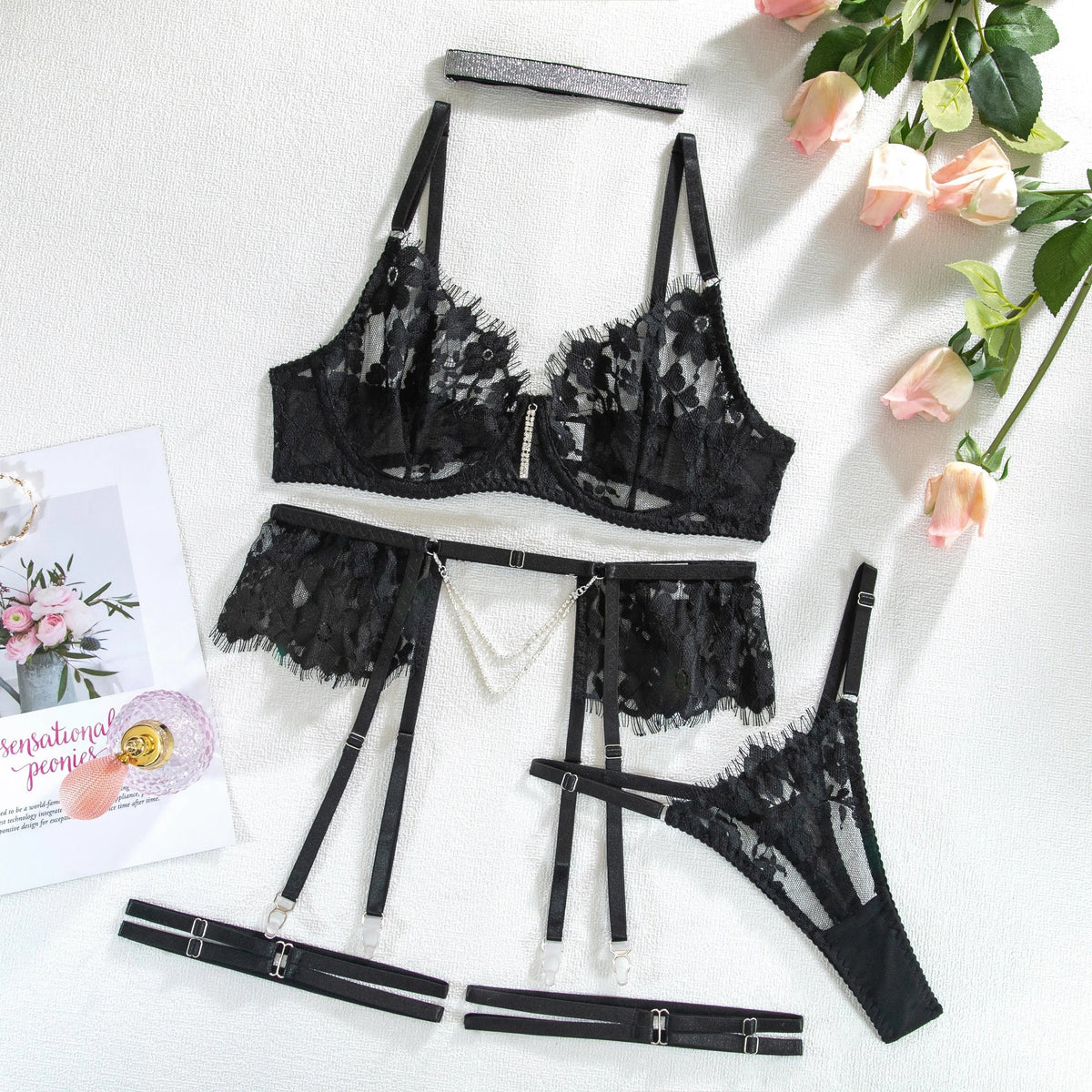 All Black - Conjunto de Lingerie