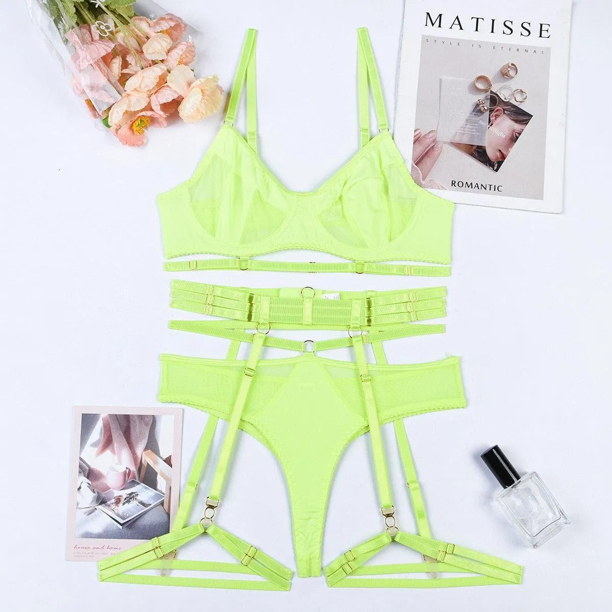 Conjunto de Lingerie Preta - Mirabelle