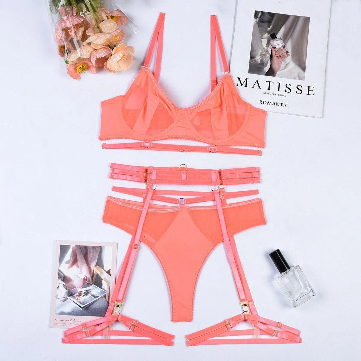 Conjunto de Lingerie Preta - Mirabelle