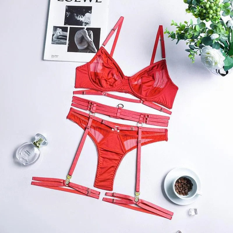Conjunto de Lingerie Preta - Mirabelle