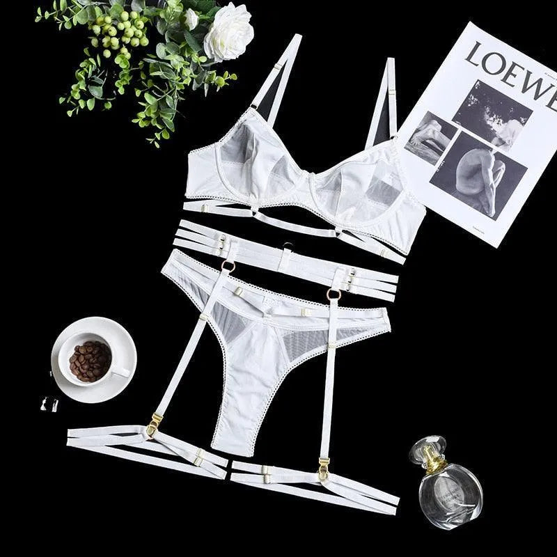 Conjunto de Lingerie Preta - Mirabelle