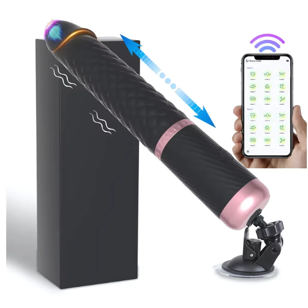Vibrador Dildo PowerPulse G - Com Base para Apoio Movimentos de Vai e Vem e Vibração