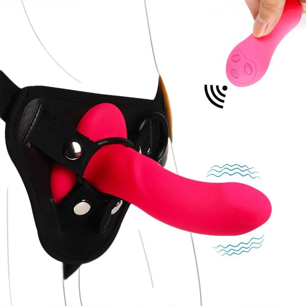 Dildo Vibratório com Cinta e Controle a Distância