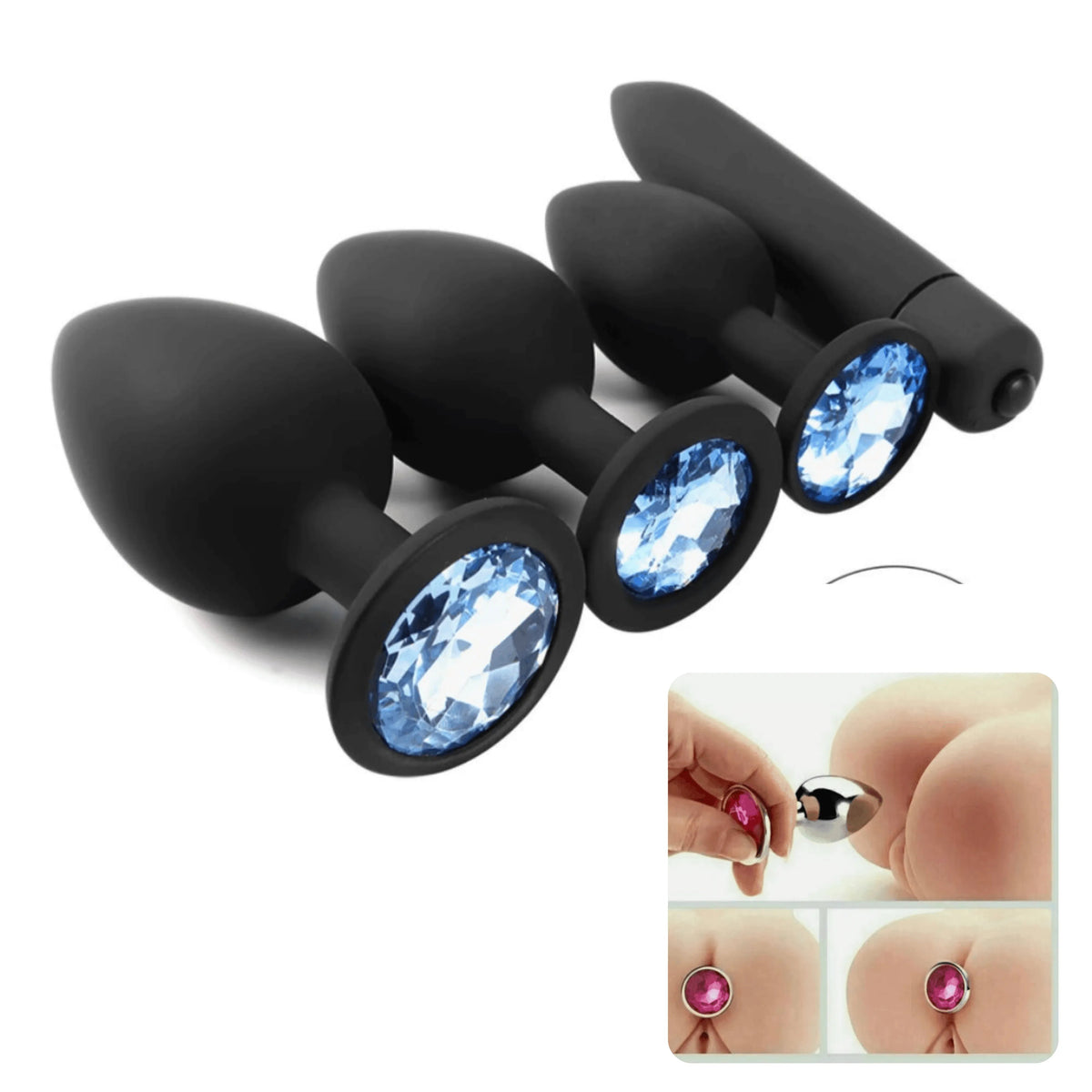COMBO Kit Plug Anal  - Do Iniciante ao Avançado