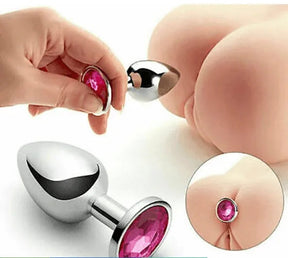 Plug Anal Luxo com Joia - 3 UN P, M E G.