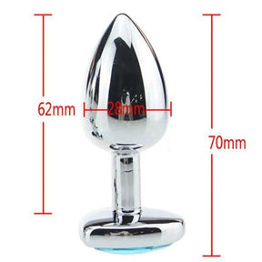 Plug Anal Luxo com Joia - 3 UN P, M E G.
