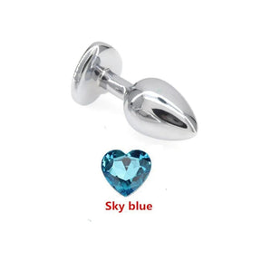 Plug Anal Luxo com Joia - 3 UN P, M E G.
