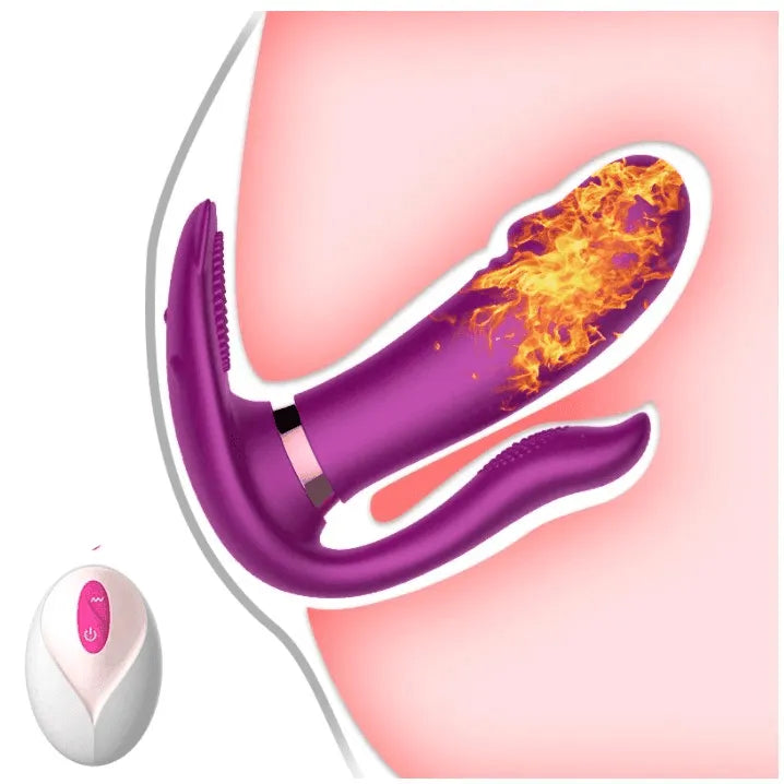 Vibrador de Clitóris, Ponto G e Ânus com Aquecimento Inteligente  - Cute Cat
