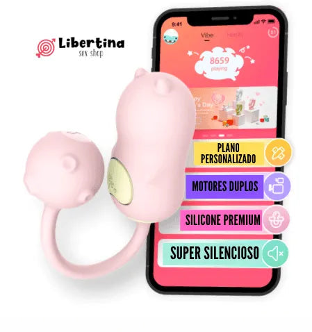 Vibrador via Bluetooth e Controle por App - Monster Pub Baby