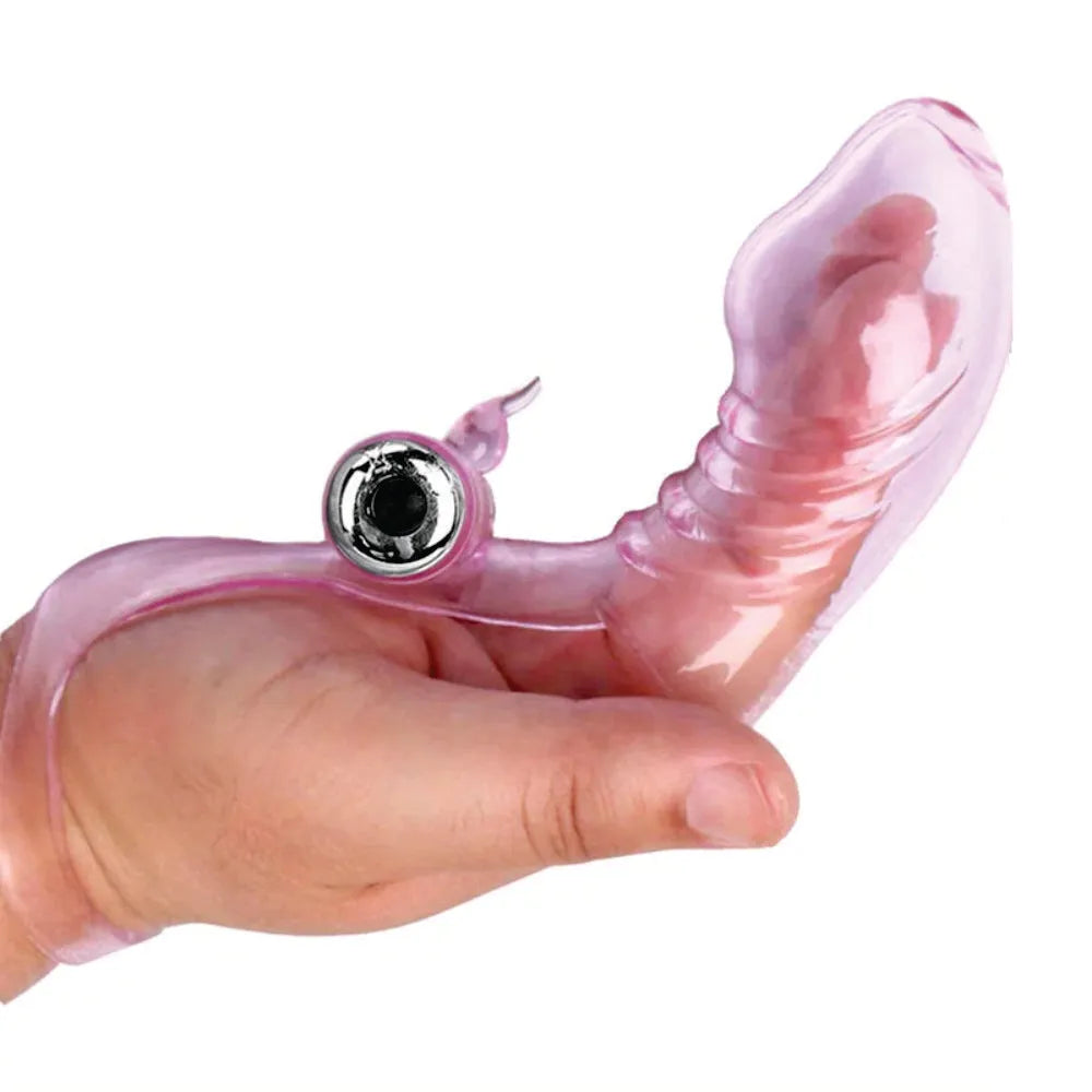 Vibrador de Dedo Crystal - Estimulador de Ponto G e Clitóris ou Próstata