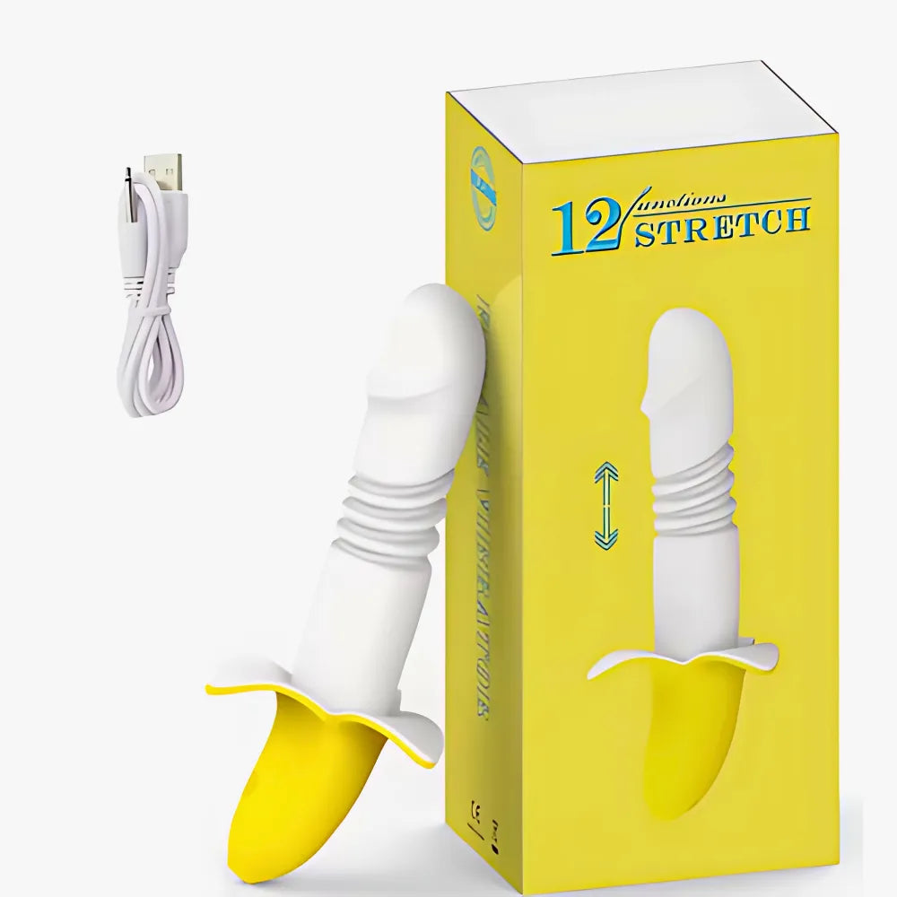 Vibrador Feminino Banana Bliss - Estimulo Ponto G com 12 Modos de Vibração e Modo Vai e Vem